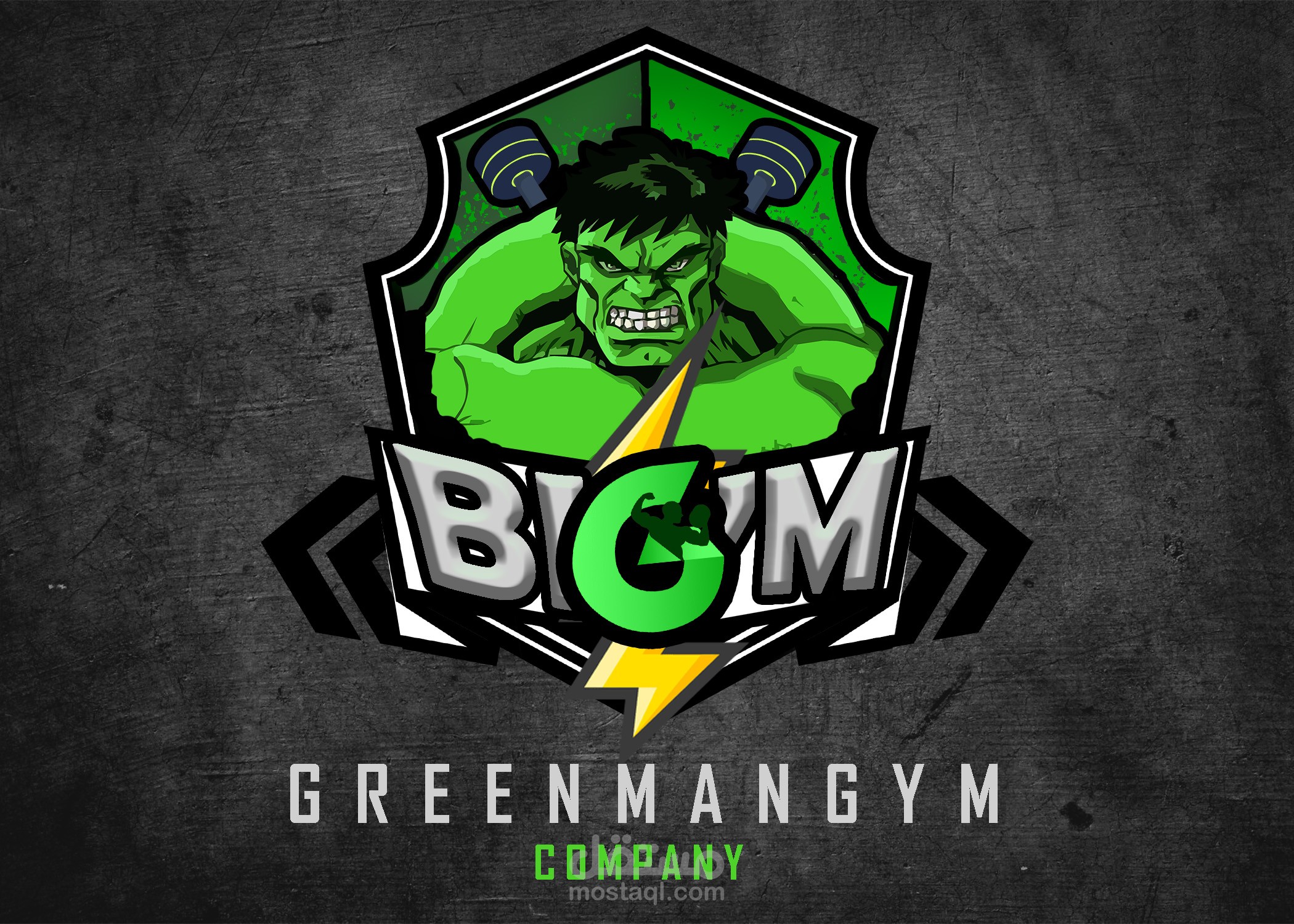 Hulk green man gym
