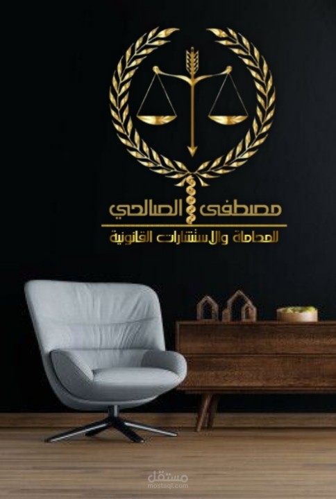 شعار ميزان العدالة خاص بمحامي، غير رسمي