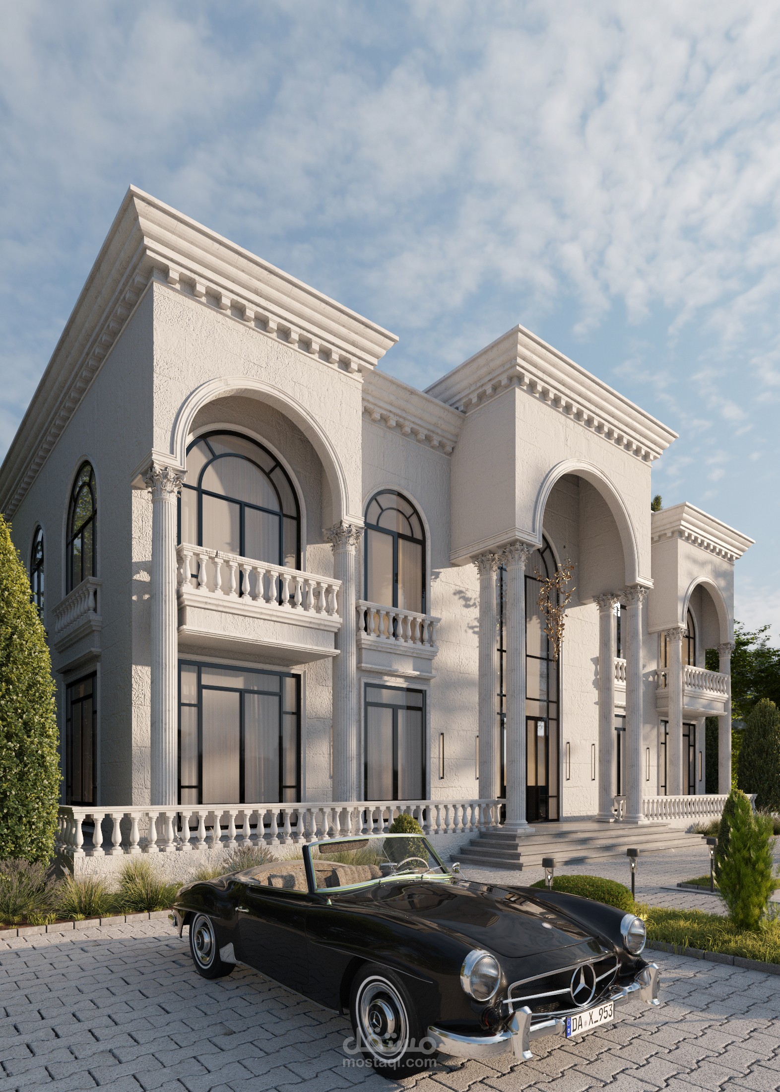 تصميم كلاسيكي ل فيلا