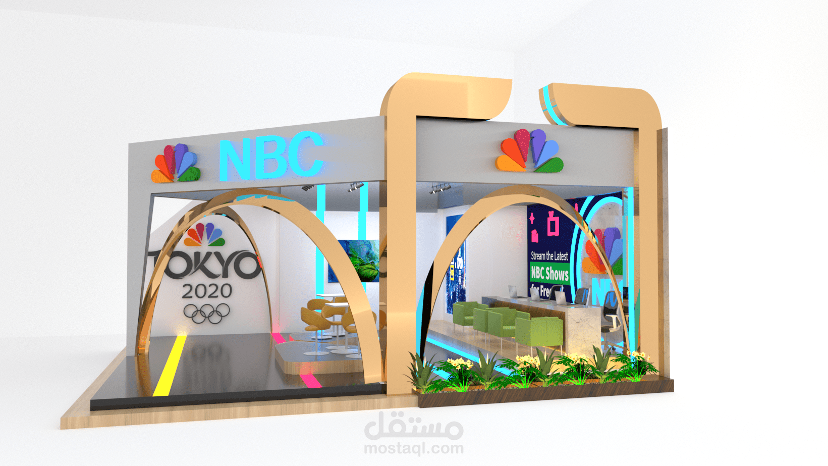 Commercial booth design