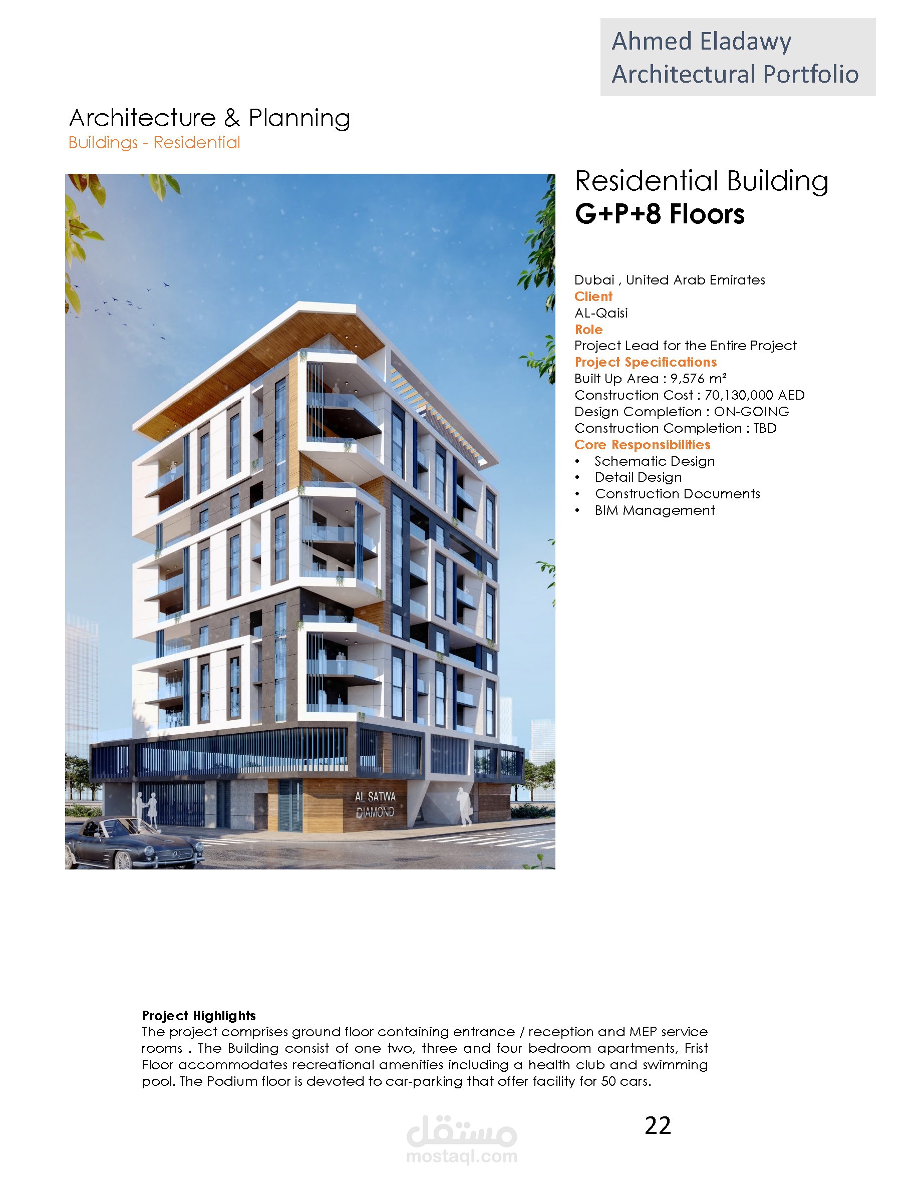 Residential Building G+P+8 Floors