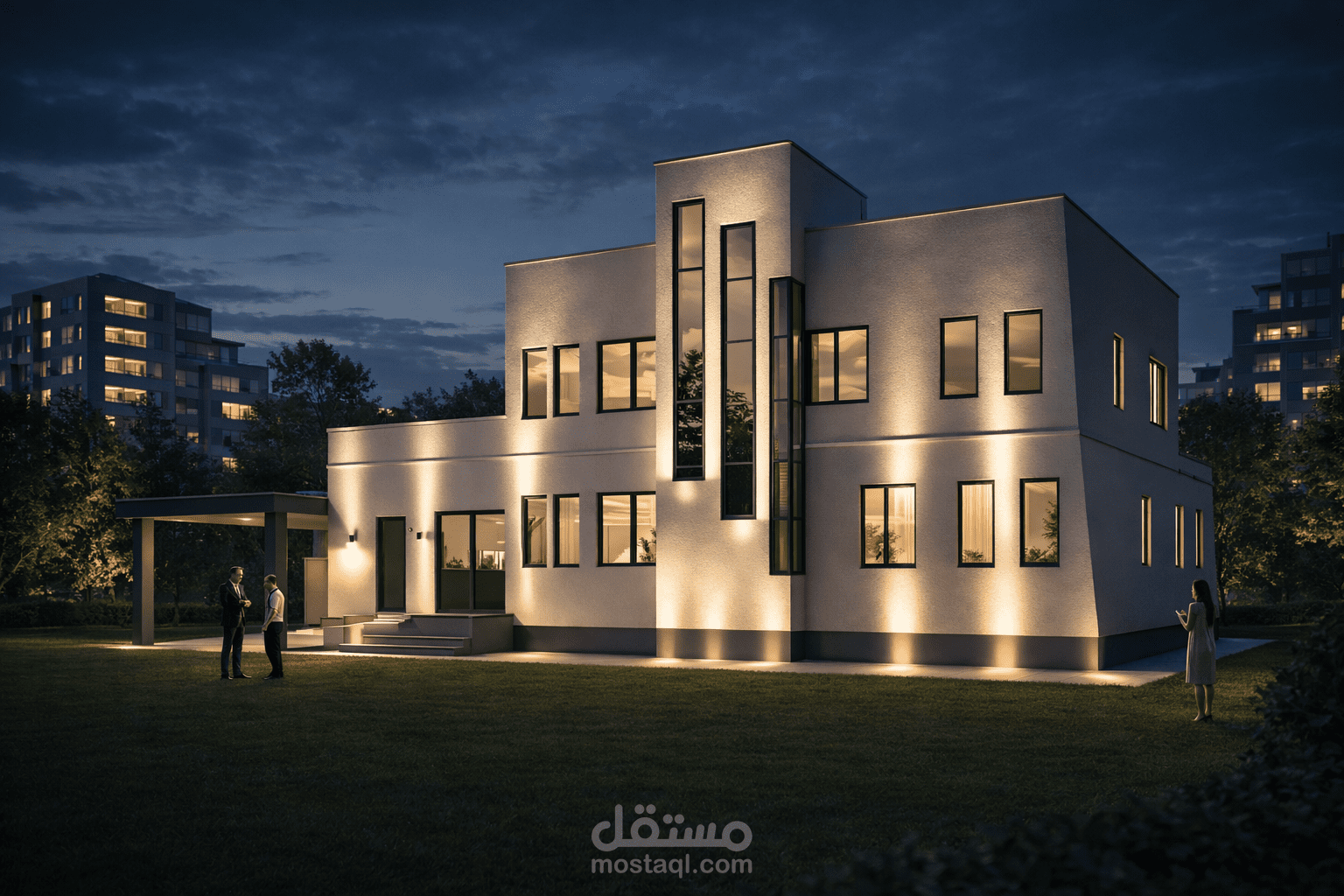 Two-Story Modern Villa Design