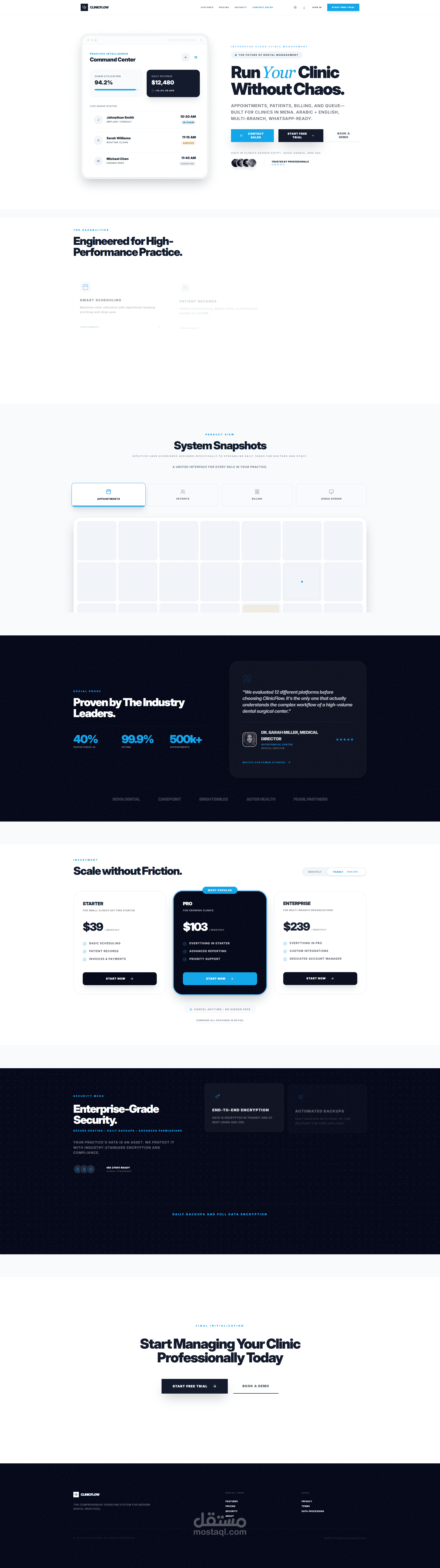 Clinic Flow (A multi-tenant clinic management platform with isolated workspaces)