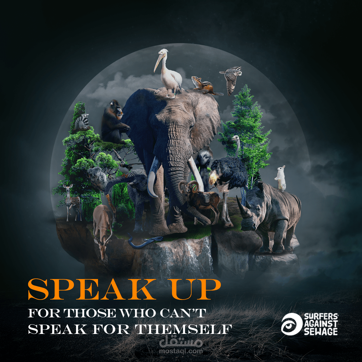 Manipulation Global poster ( animal rights )