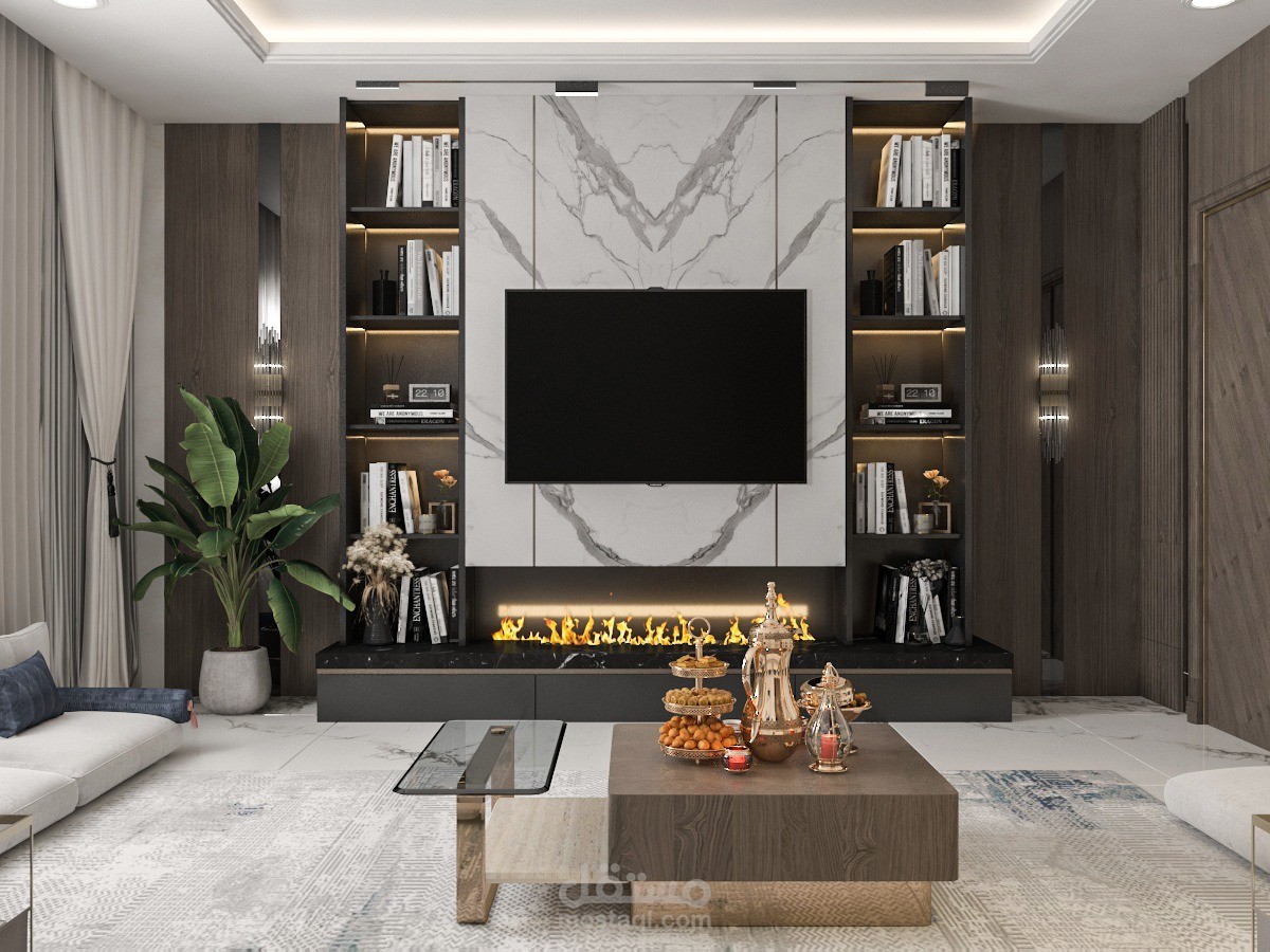 تصميم معاصر لشقة كاملة