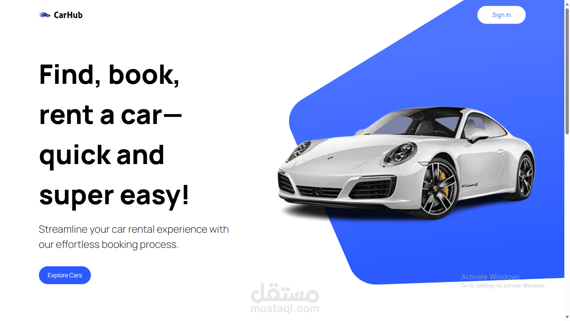 معرض سيارات car showcase