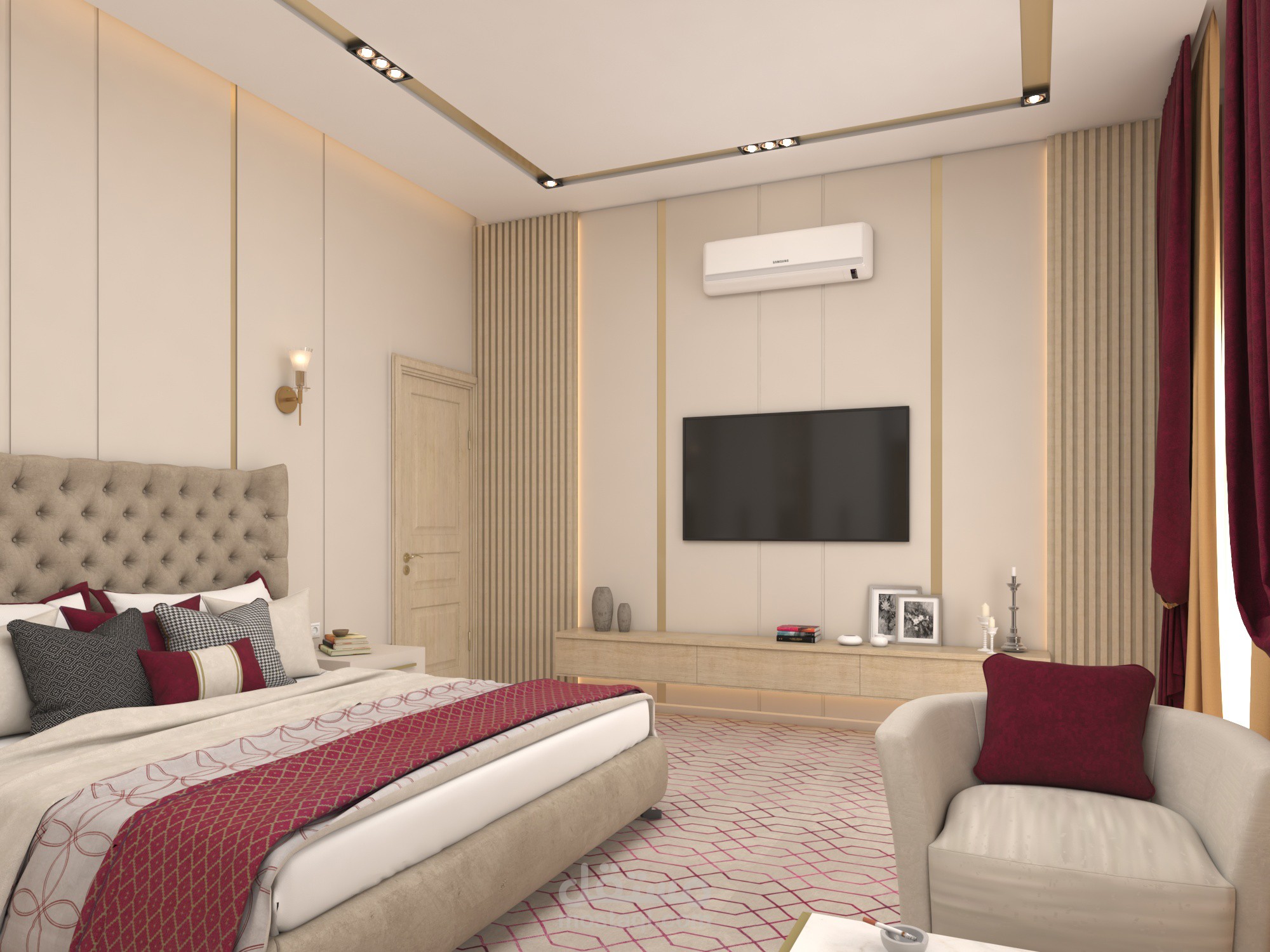 غرفة نوم مودرن