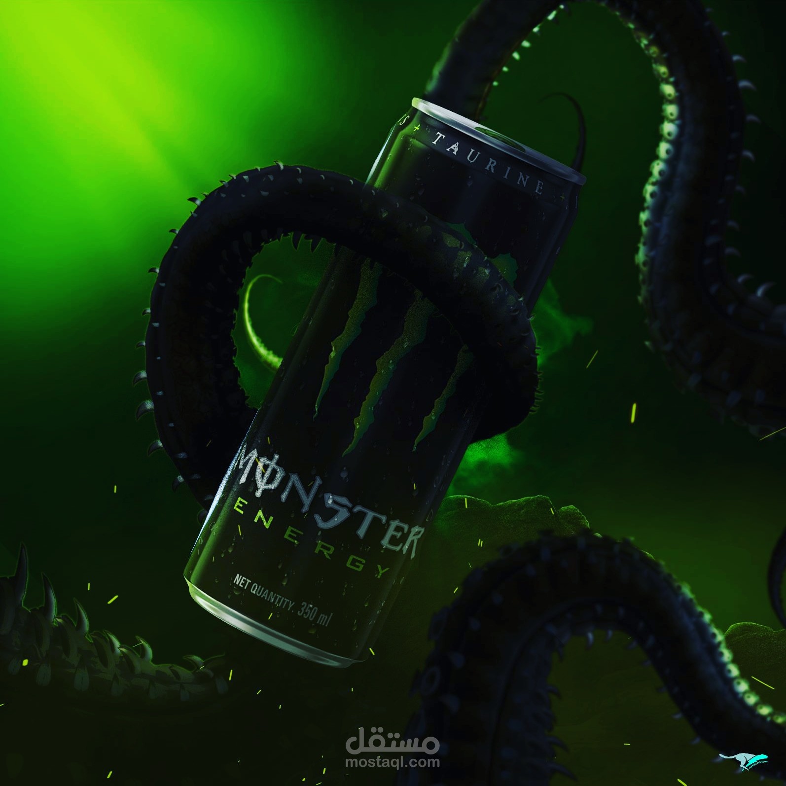Social media designs for Monster Energy Drink
