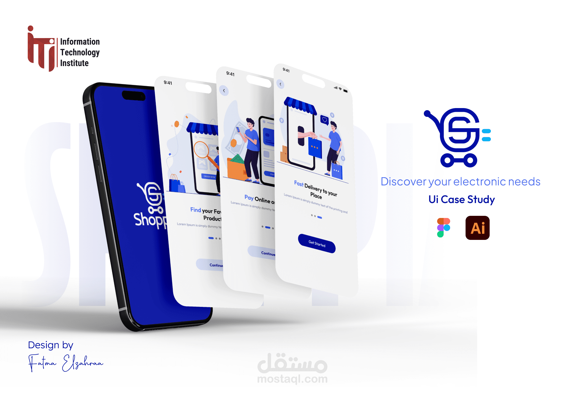 تصميم تطبيق إلكتروني لشراء المنتجات – UI/UX Case Study