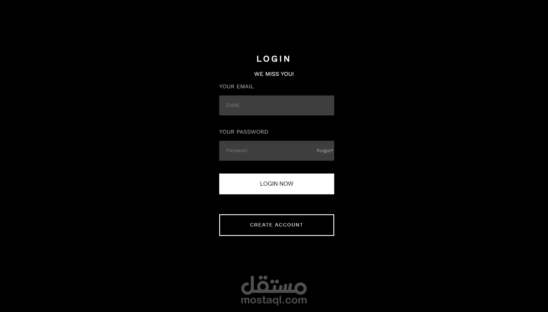 Simple Login Page