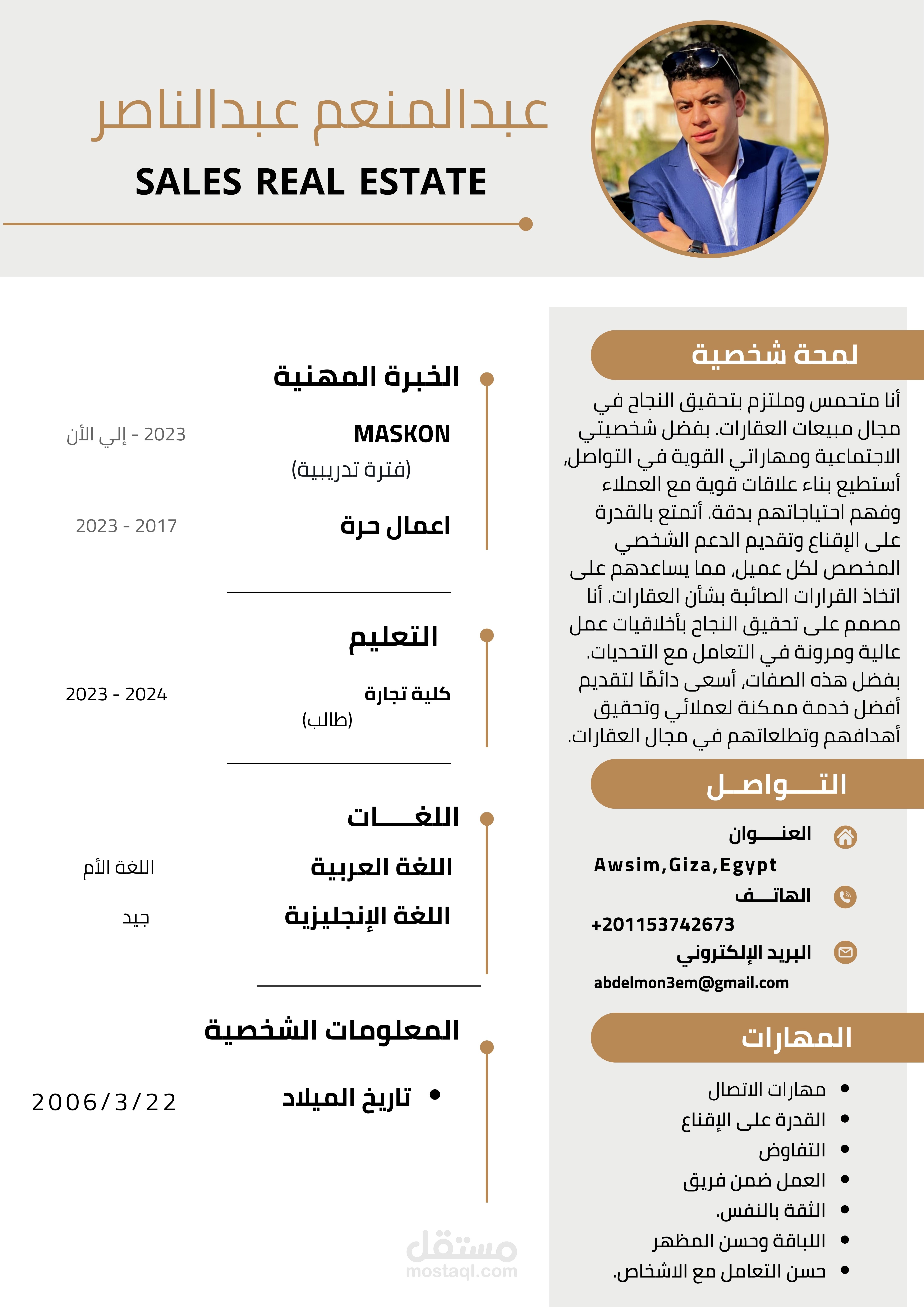 تصميم CV احترافي بجميع اللغات