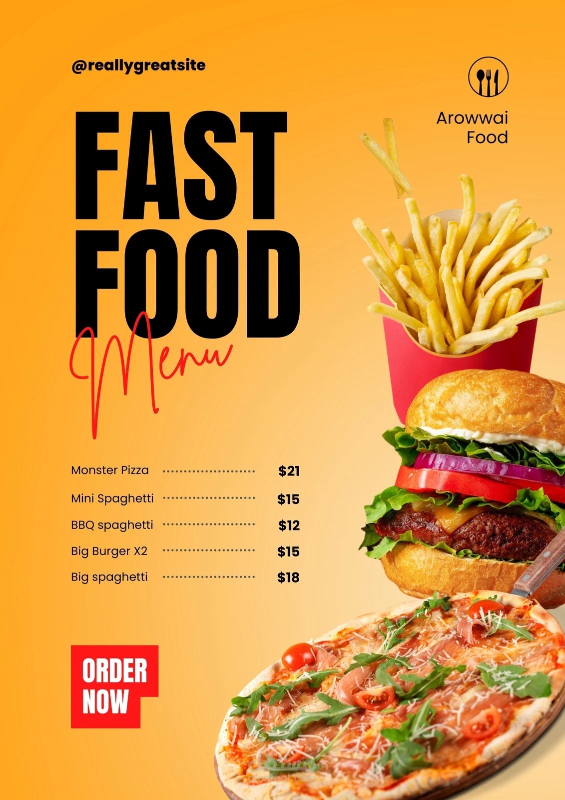 MENU resturant food قائمة الطعام
