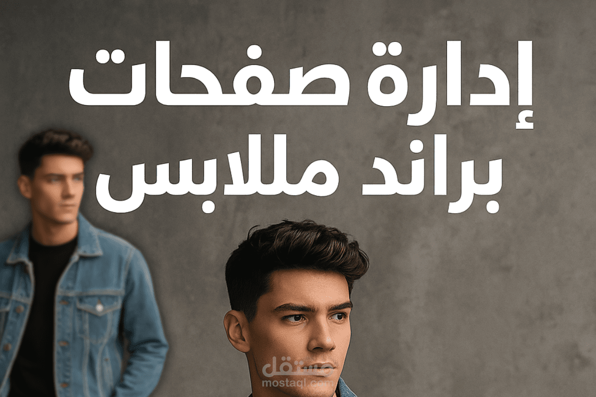 تصوير وإدارة محتوى وإعلانات لبراند ملابس