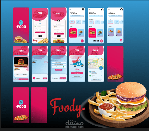 تطبيق Foody يعمل بنظامي Ios,Android