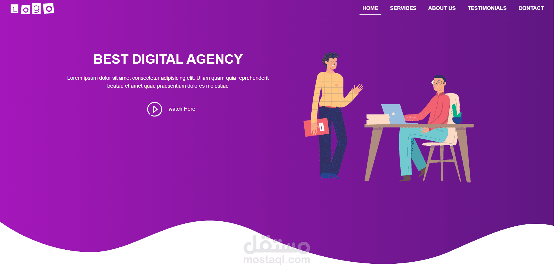 responsive landing page