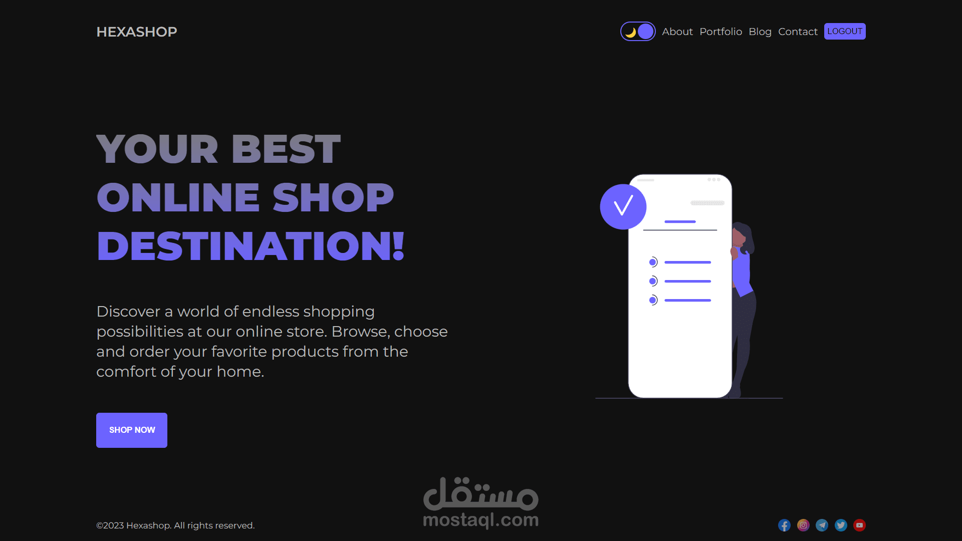 Shop integrated with api