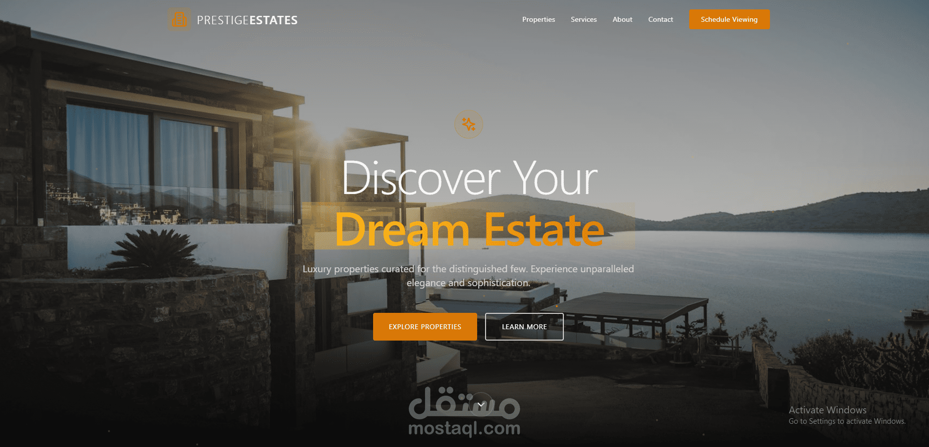 RealEstate Landing Page