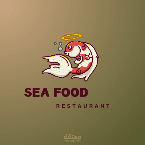 لوجو محل مأكولات بحريه