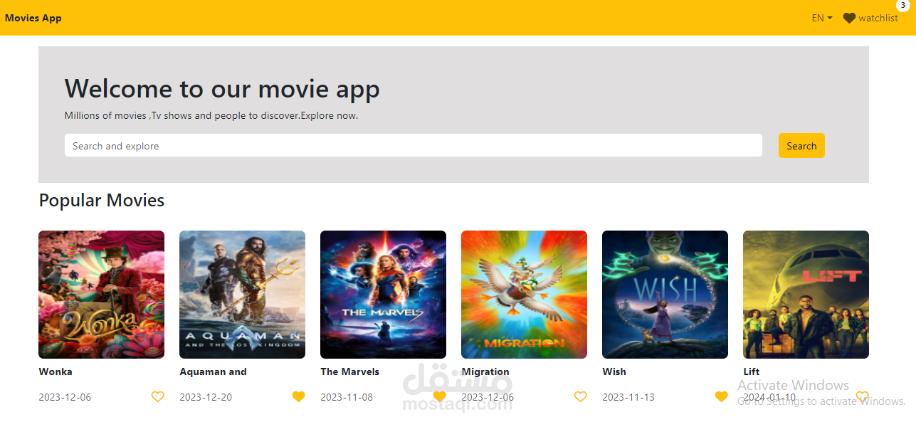 Movies app