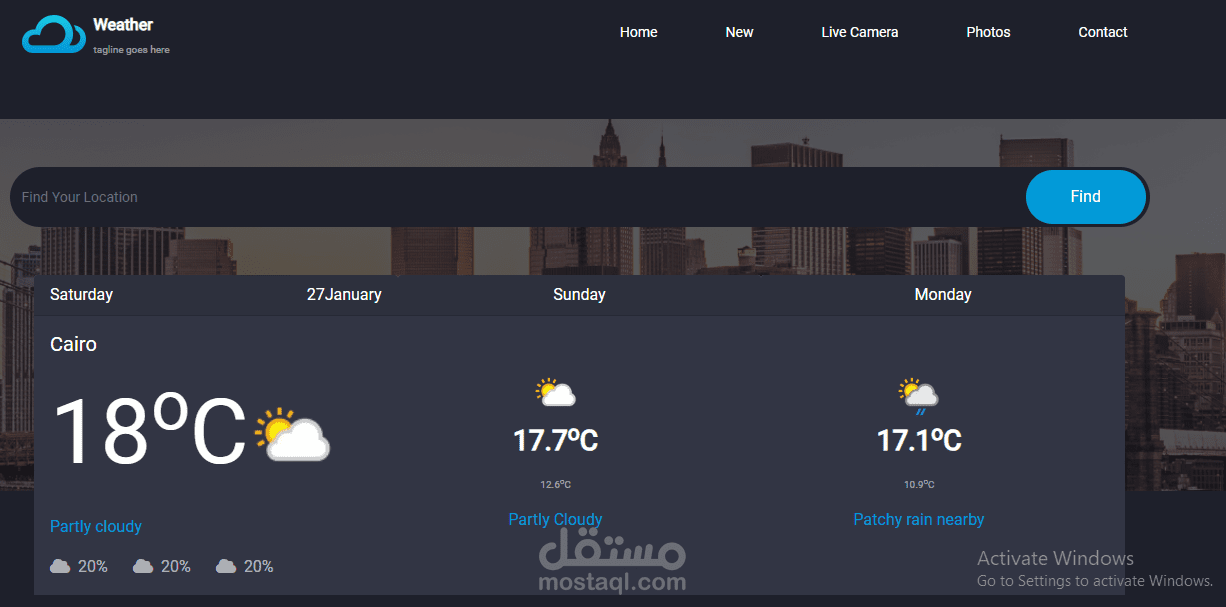 Weather app