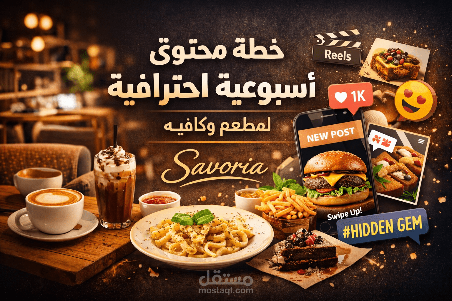 خطة محتوى تسويقية لمشروع Savoria (7ايام)