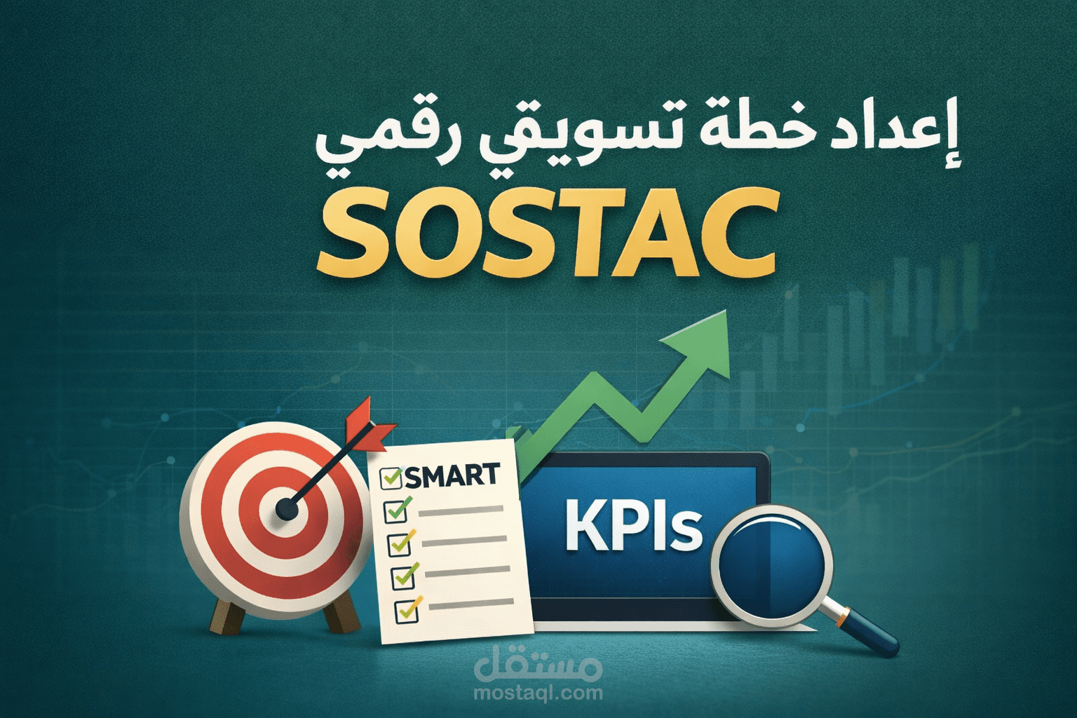 إعداد خطة تسويق رقمي باستخدام نموذج SOSTAC