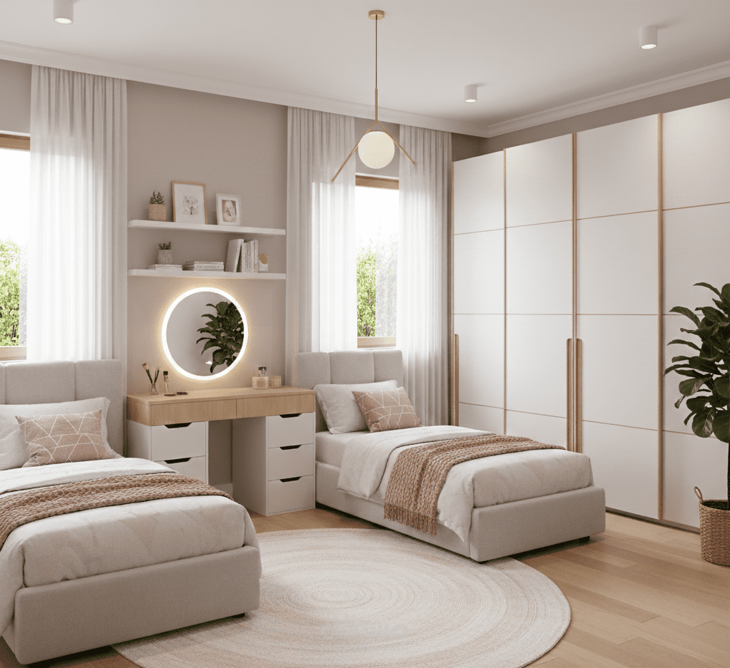 غرفة نوم لبنتين