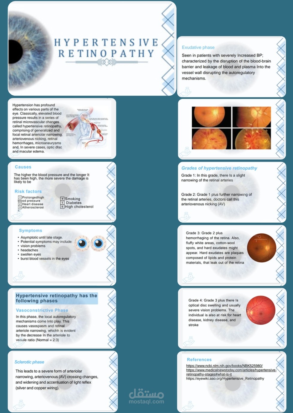 عرض تقديمي عن hypertensive retinopathy