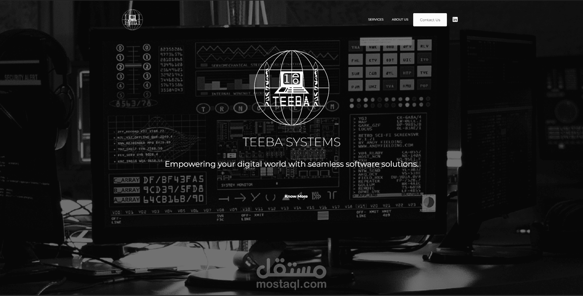 موقع تعريفي لشركة برمجة