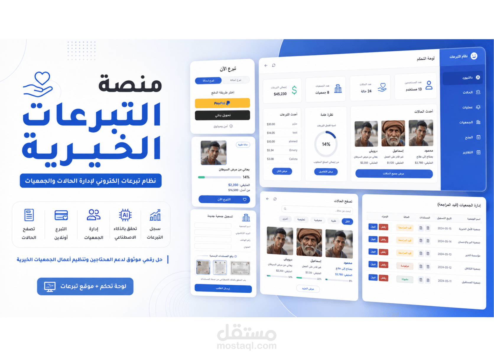 هندسة منصة تبرعات إلكترونية آمنة للجمعيات الخيرية