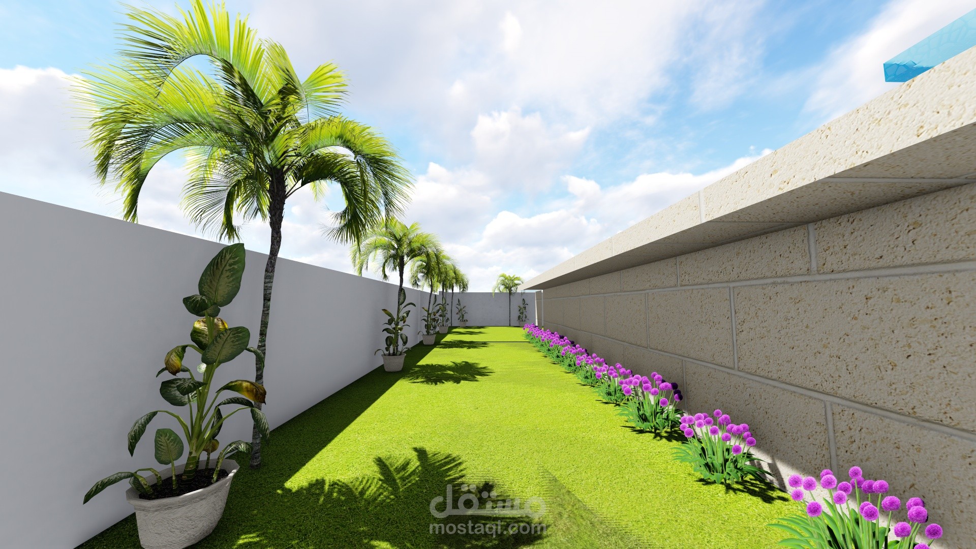 villa landscape