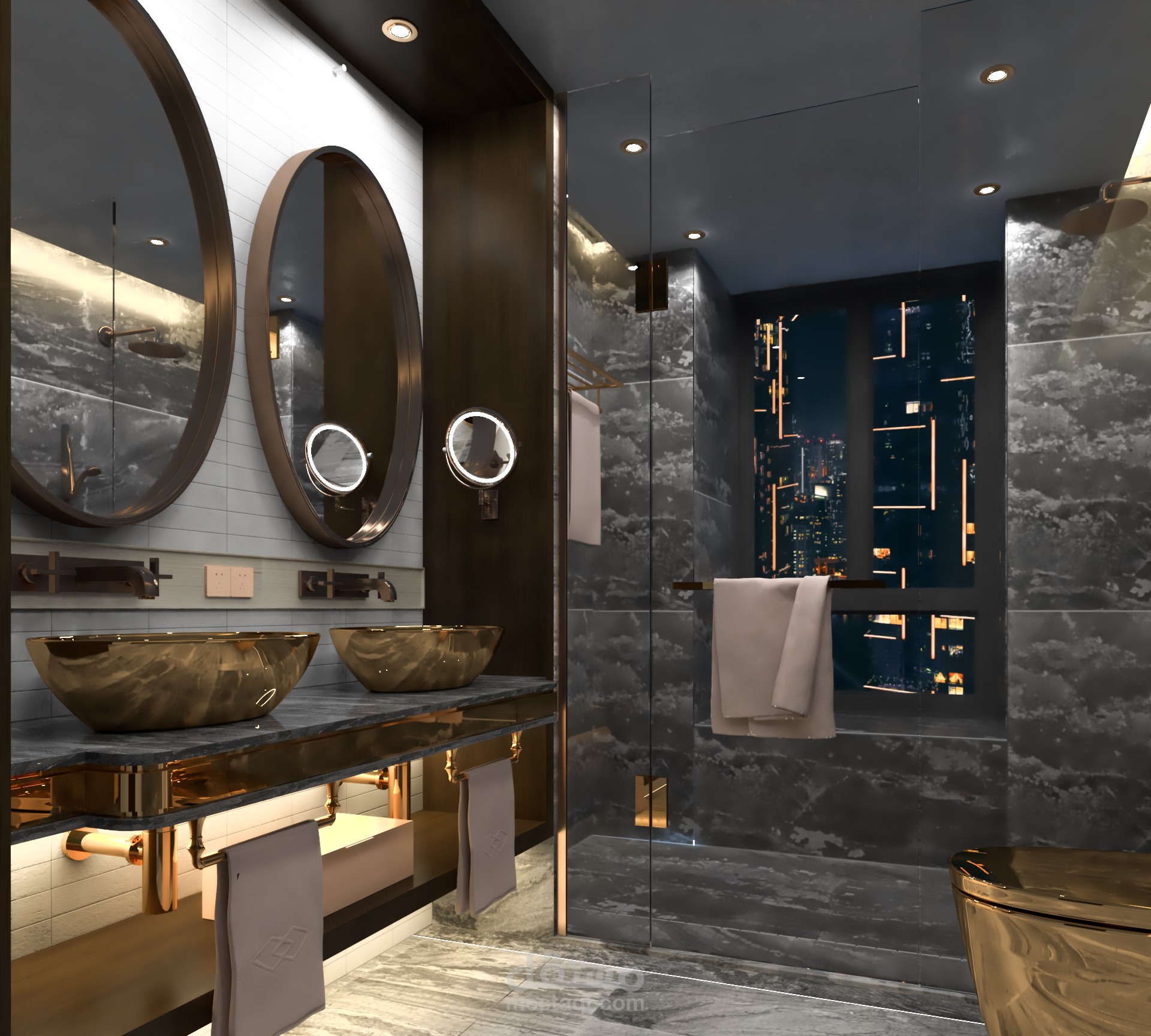 تصميم داخلي لحمام