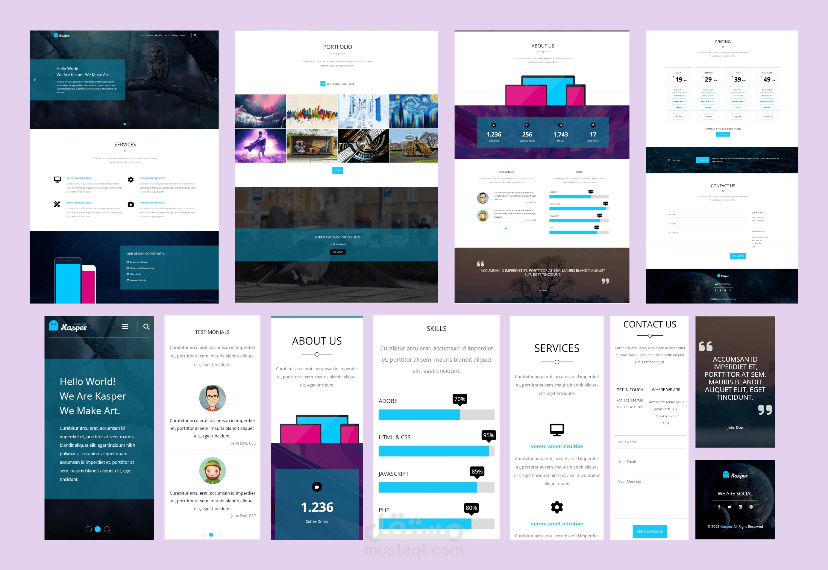 موقع تعريفي لشركة Kasper