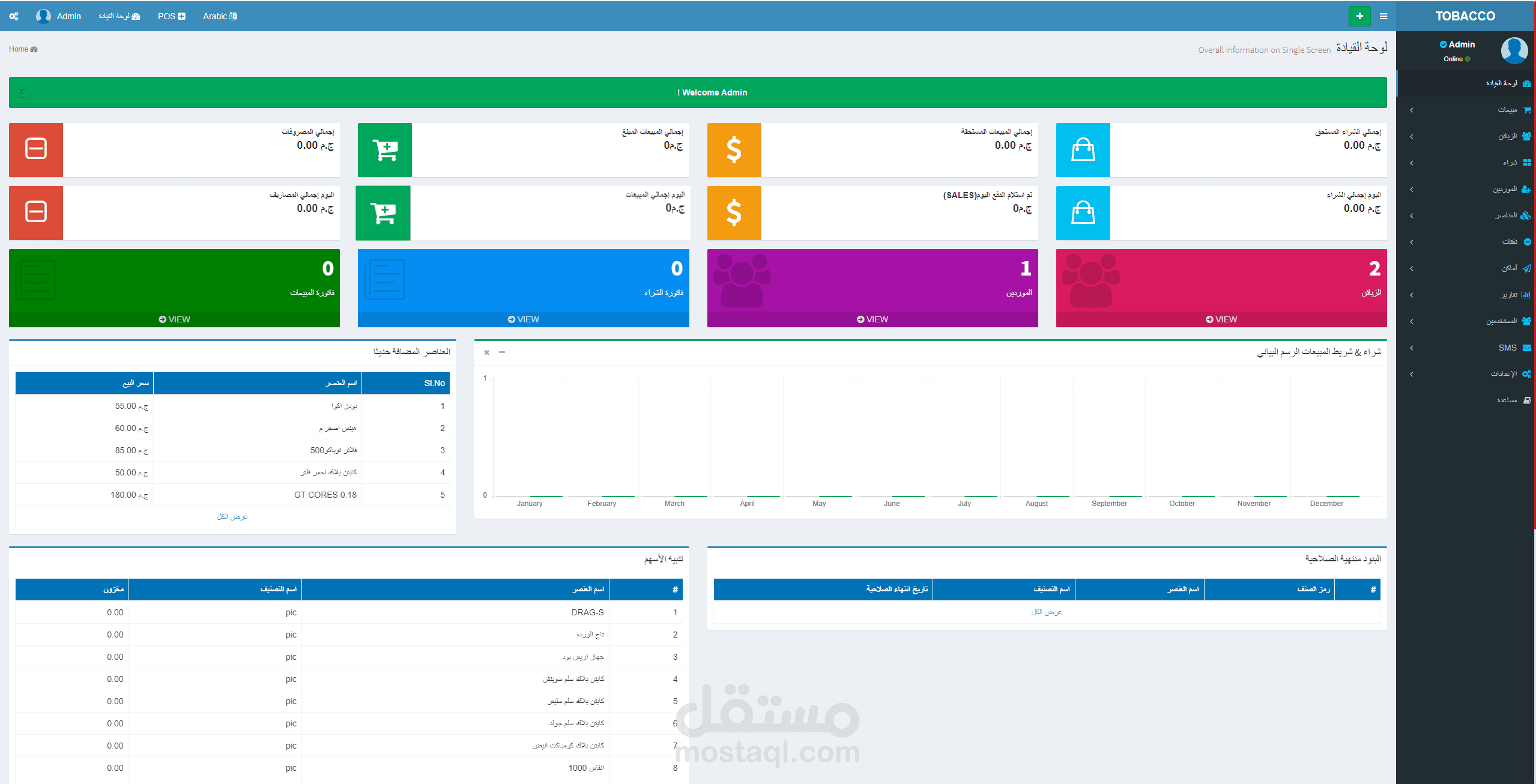 نظام مبيعات بسيط