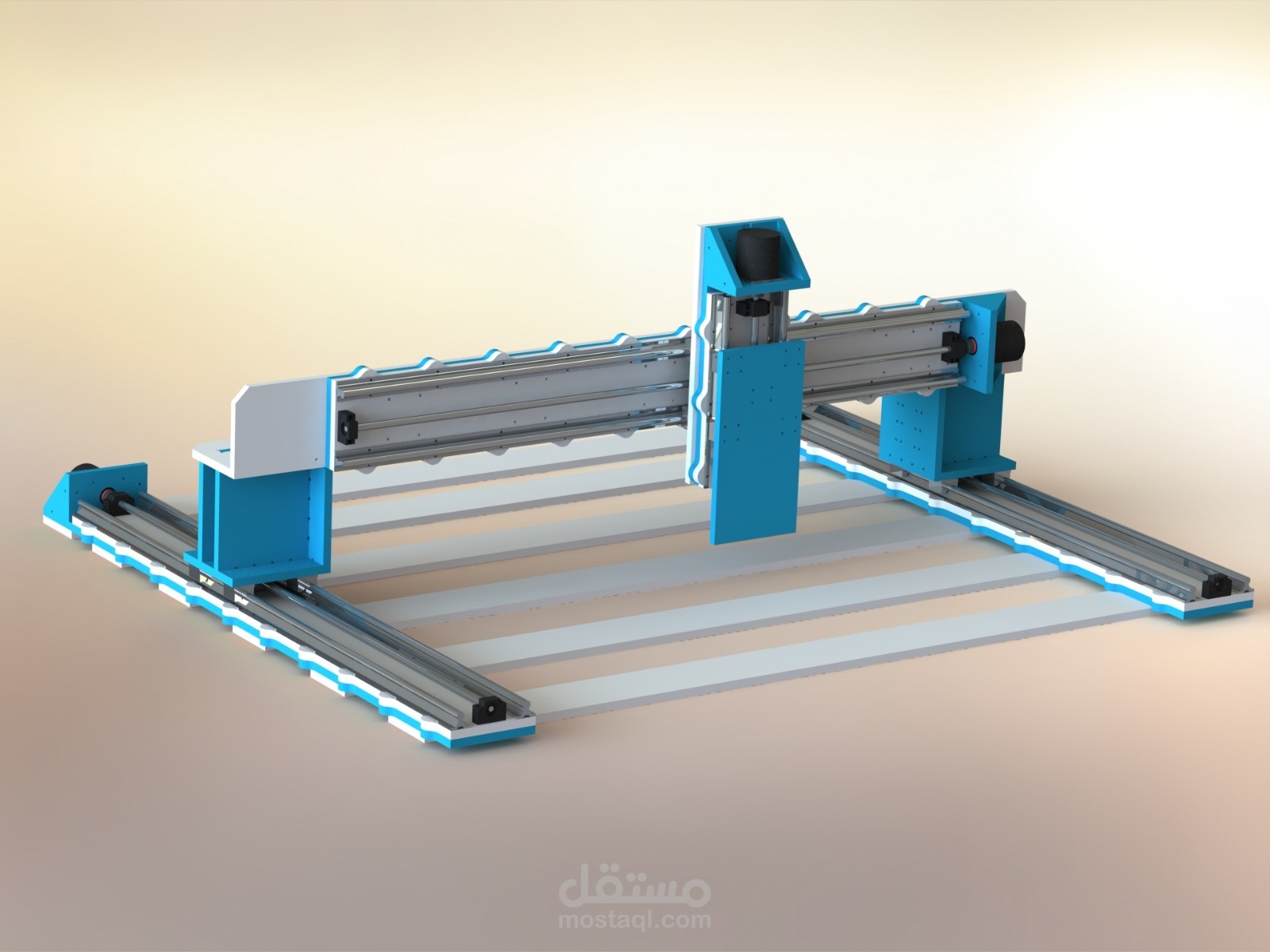 تصميم صناعي لاجزاء ميكانيكية قابله للتنفيذ مع امكانية عمل مخطط تفصيلي للانتاج