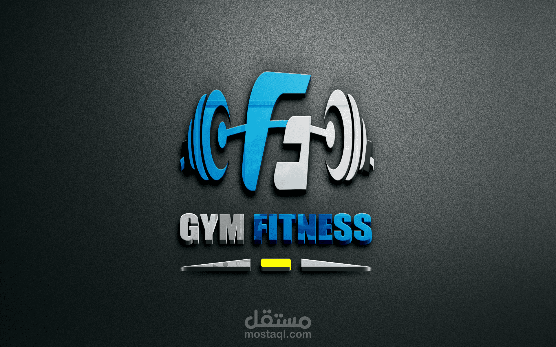 هوية بصرية لجيم رياضي