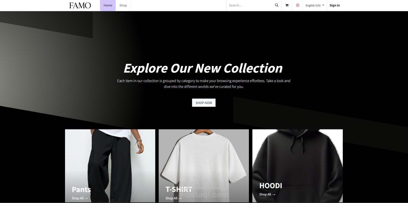 FAMO clothes shop