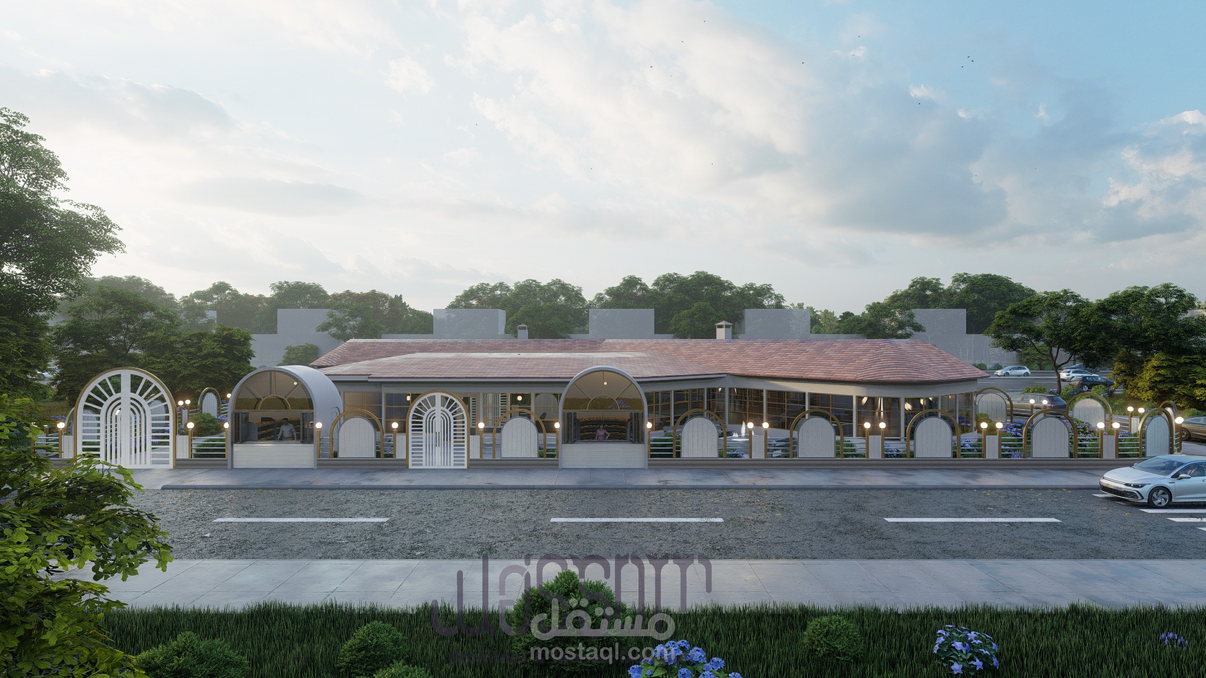 مشروع فرن حديث تصميم داخلي وخارجي