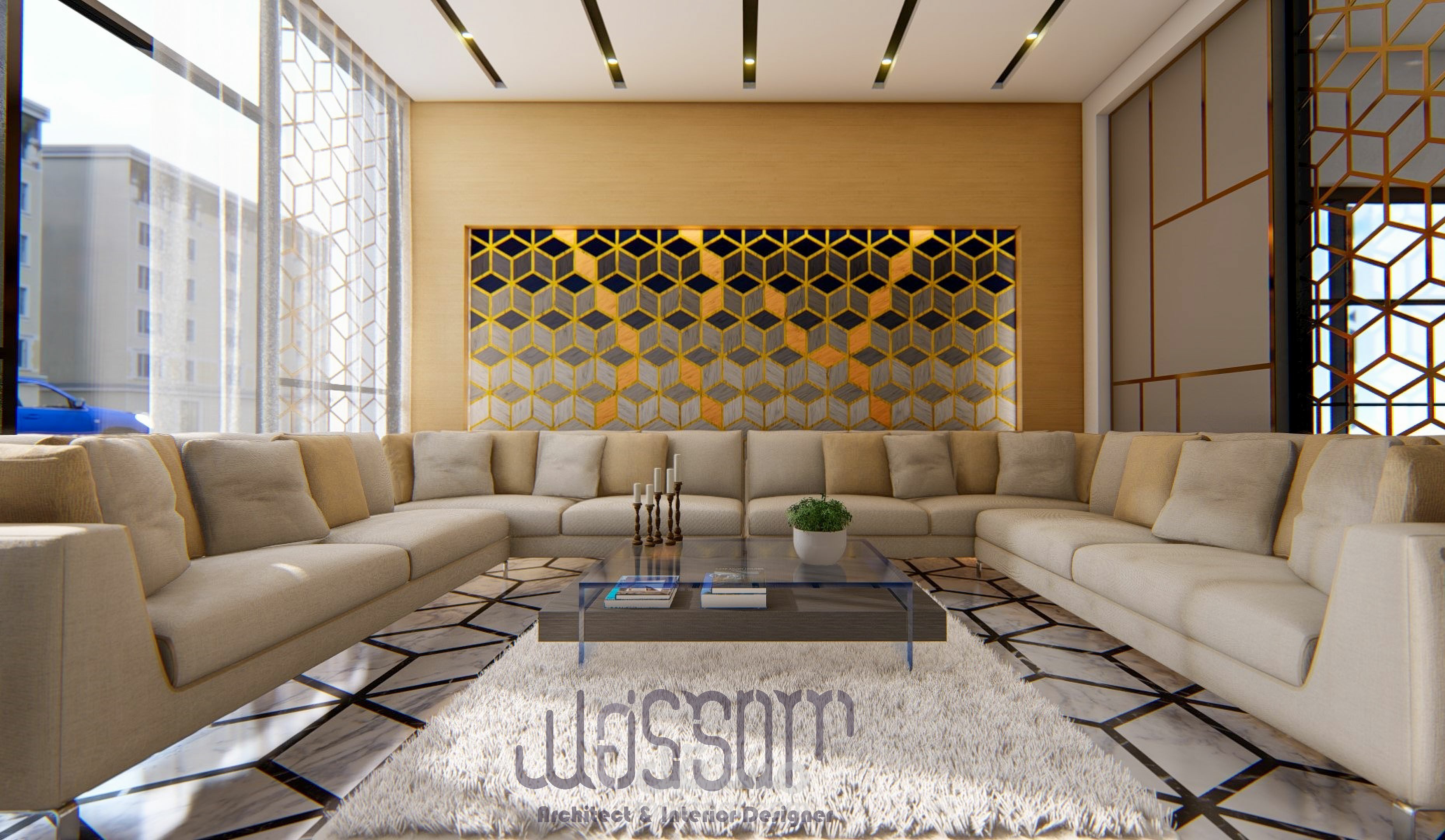 غرفة جلوس تصميم داخلي