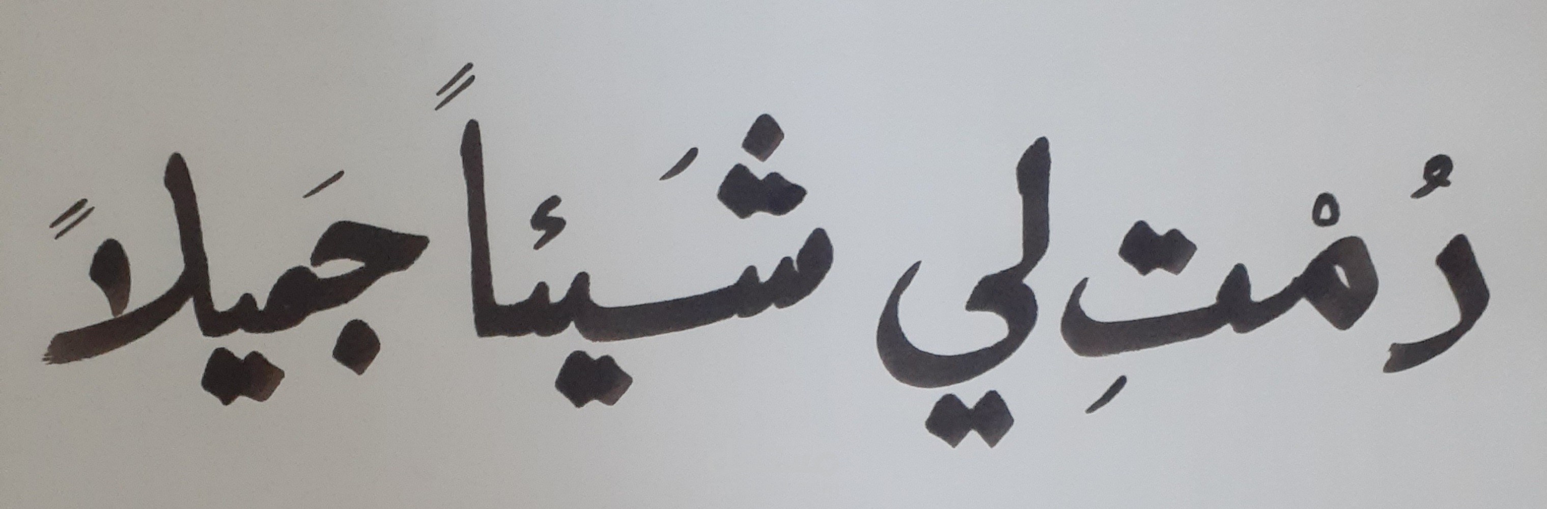 دمتِ لي شيئاً جميلاً