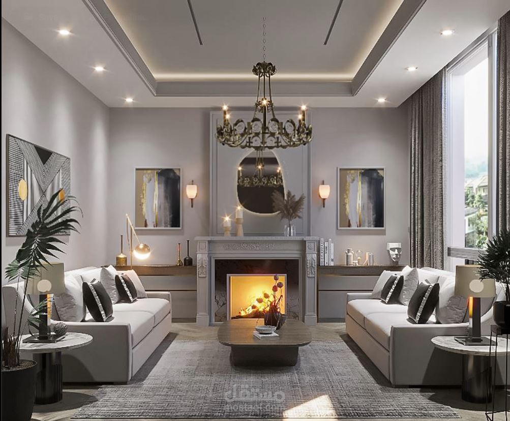 American style living room