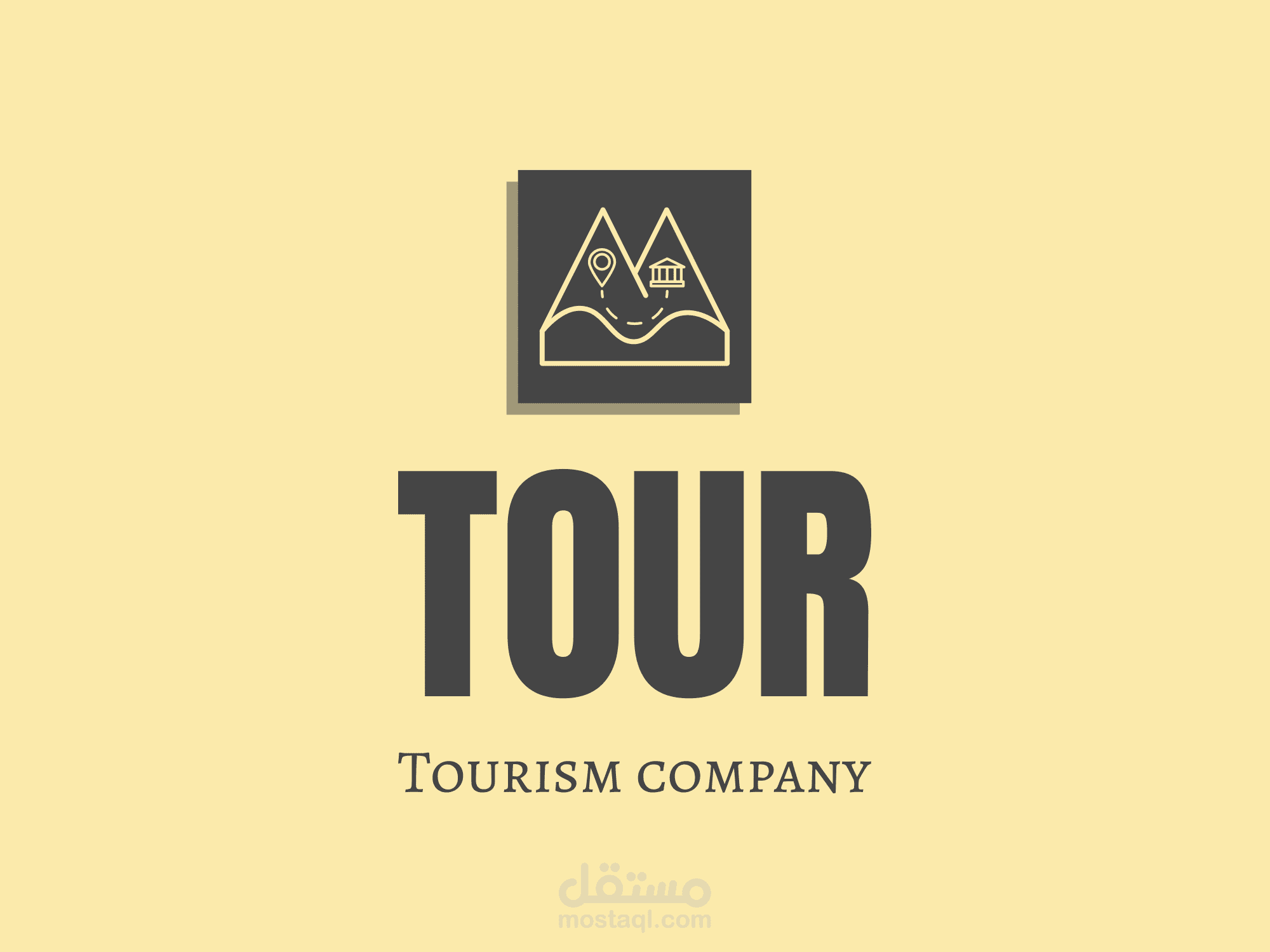 لوجو لشركة tour للسياحة