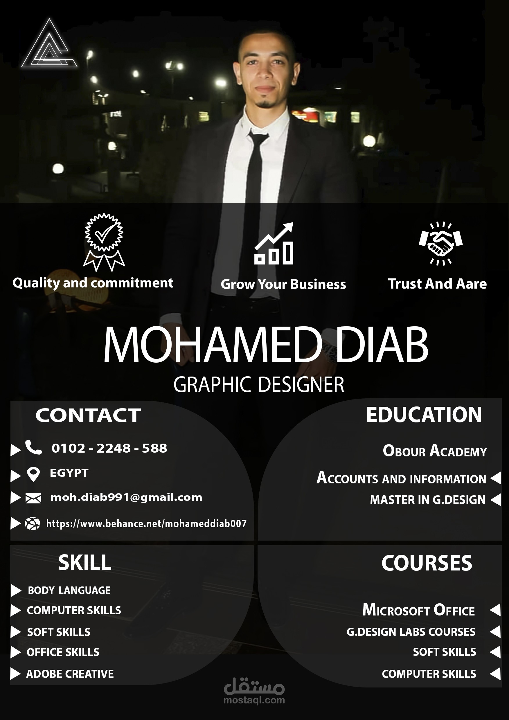 تصميم cv بشكل احترافي