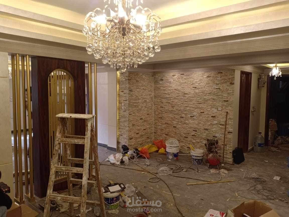 تصميم وتنفيذ شقه بتصميم نيو كلاسيك