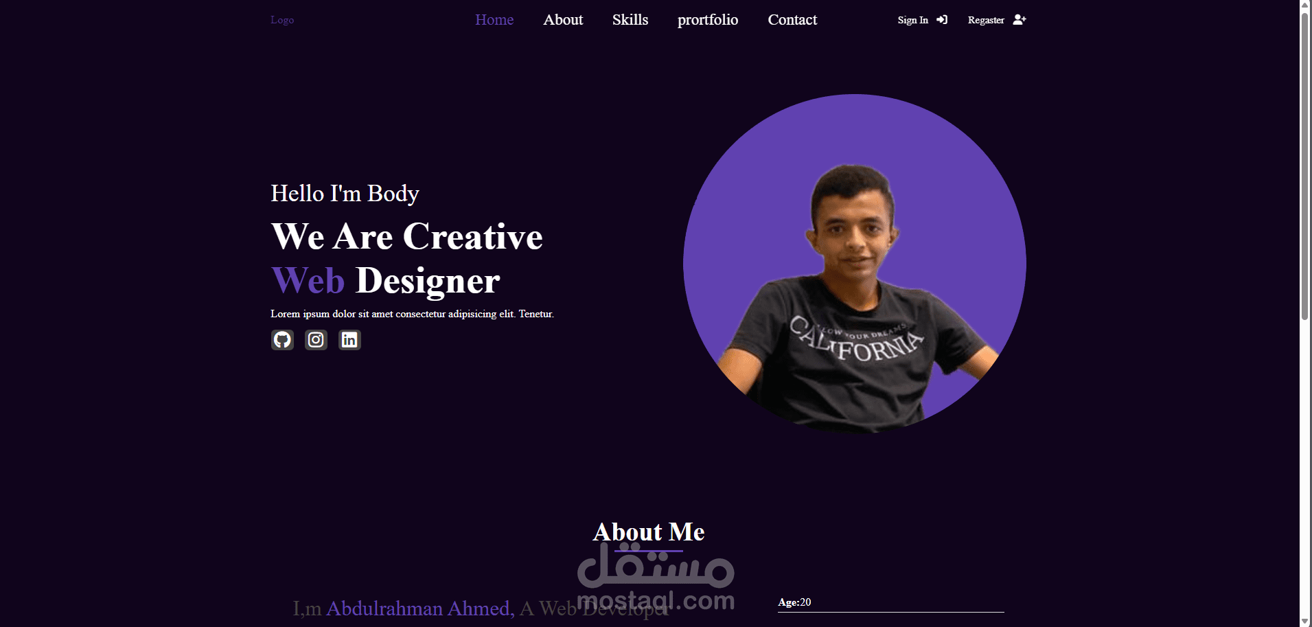 my profile