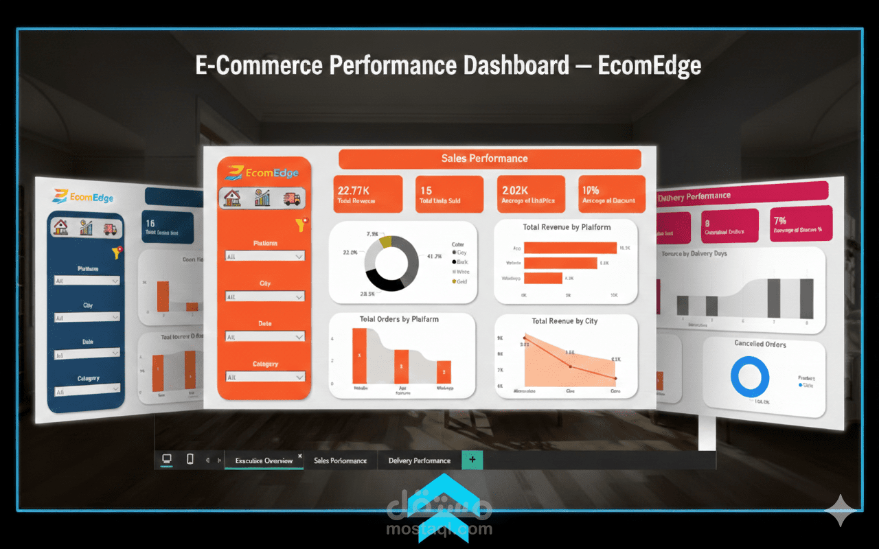 E-Commerce Performance Dashboard — EcomEdge
