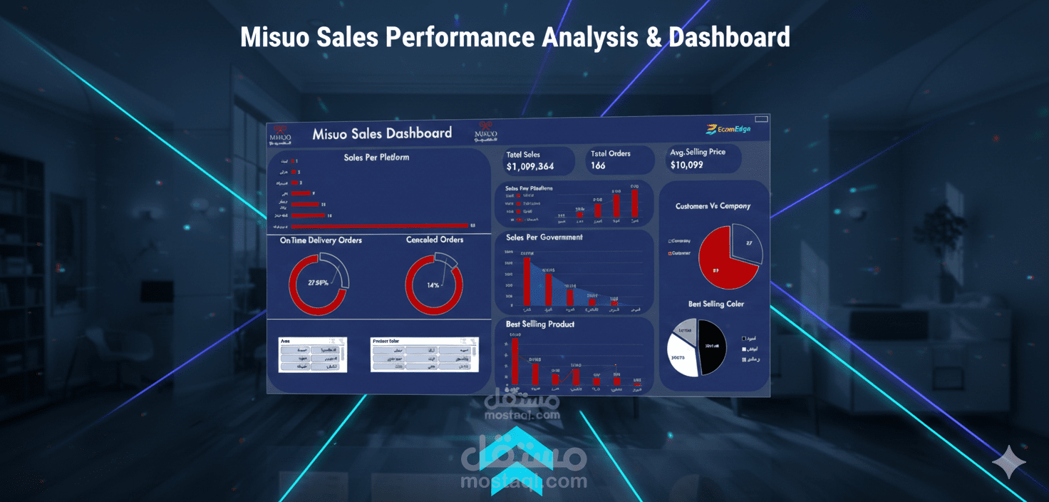 Sales Performance Analysis & Dashboard — Misuo Furniture