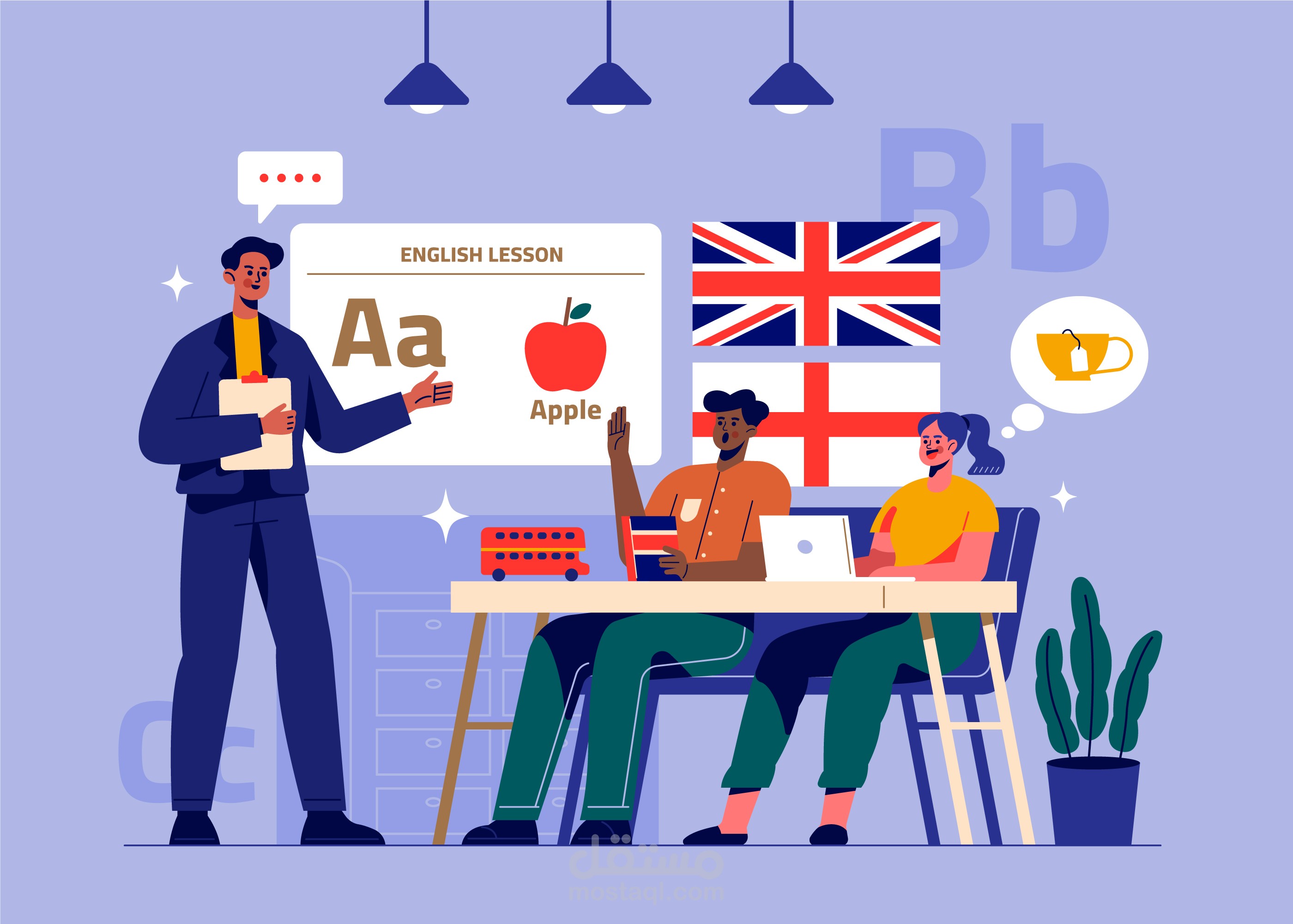 تعليم الغة الانجليزيه في اطار المناهج الدراسية العربيه