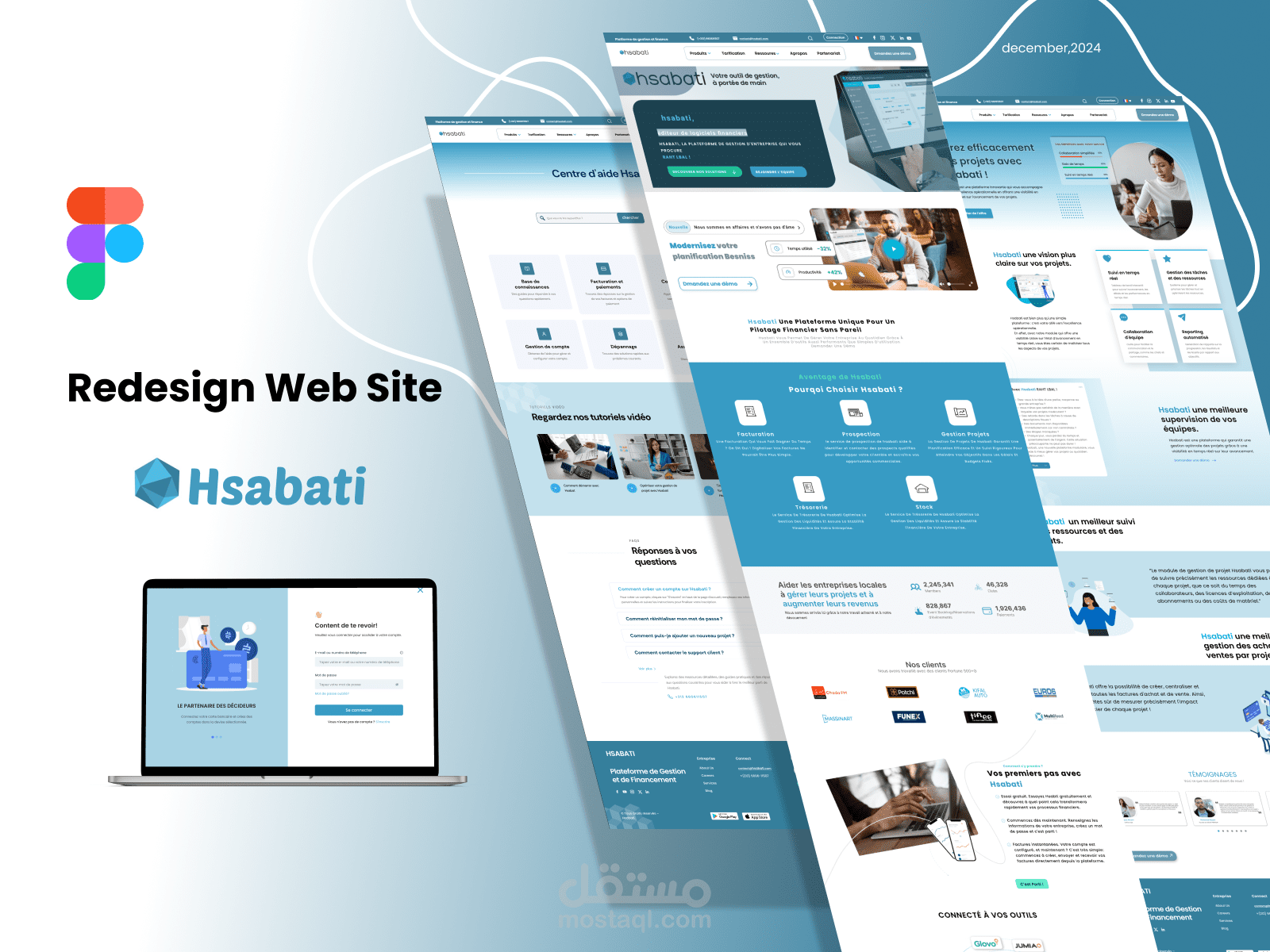 اعادة تصميم موقع Hsabati.com