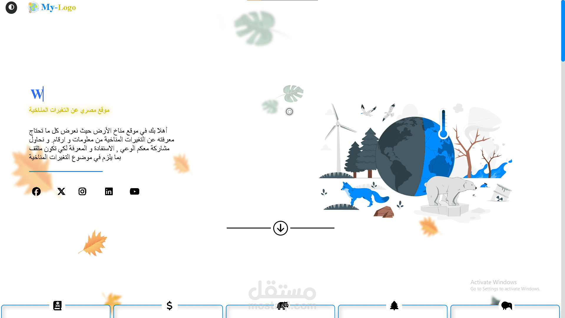 موقع عن التغيرات المناخية